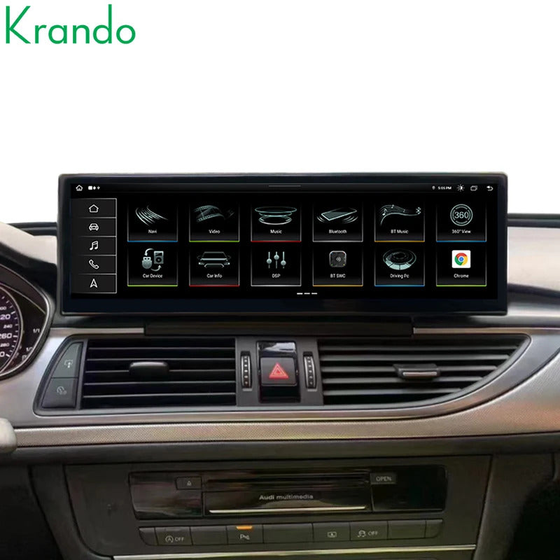 Krando 14.9 Inch Auto NBT System For AUDI A6/A6L/A7 2012 Stereo Multimedia Player GPS Navigation CarPlay HD Touch Screen Head