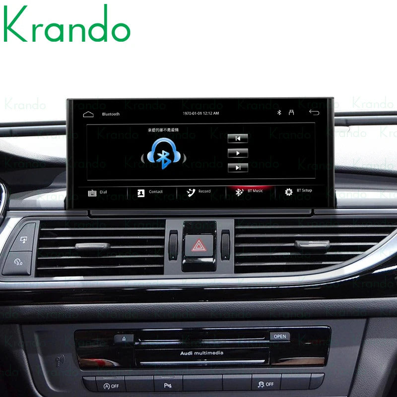 Krando 10.25 Inch DVD Auto Carplay Android Auto Radio For AUDI A6/A6L/A7 2012-2018 CarPlay HD Touch Screen Head
