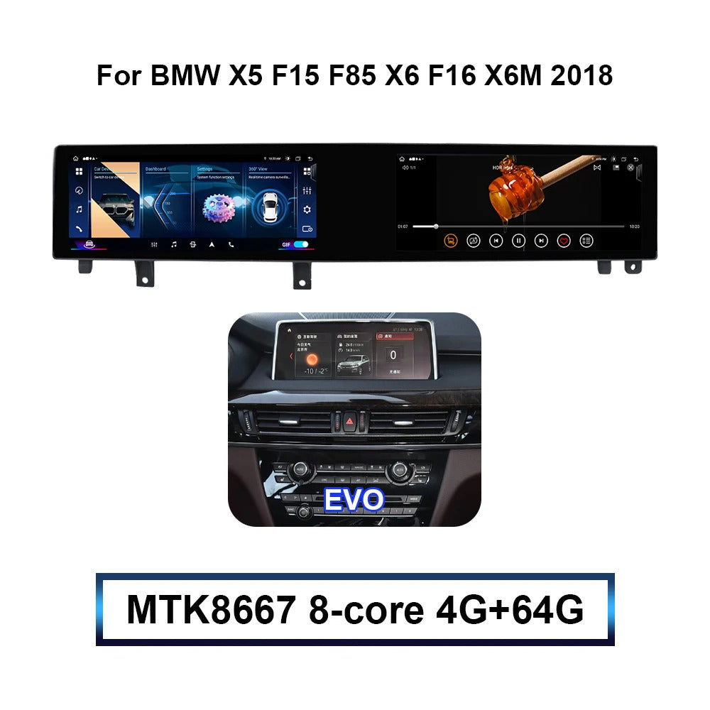 Krando 22'' Multimedia Video Android Auto GPS For BMW X5 F15 F85 X6 F16 X6M 2014-2018 Video Player Stereo Auto GPS Navigation