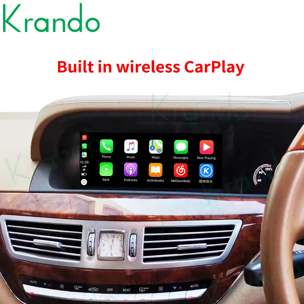 Krando 10.25'' car head unit For Mercedes Benz S Class W221 W216 2005-2013 radio gps stereo multimedia navigation system carplay android auto right hand drive