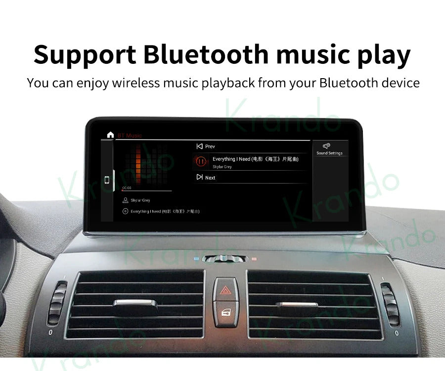 Krando 12.3 Inch Navigation Car Radio Android For BMW X3 E83 2004-2009 Head Unit Multimedia Player 4G autoradio
