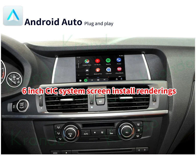Krando 8.8'' Multimedia Video Android Auto GPS For BMW X3 F25 X4 F26 2011-2022 DVD Video Player Stereo Auto GPS Navigation