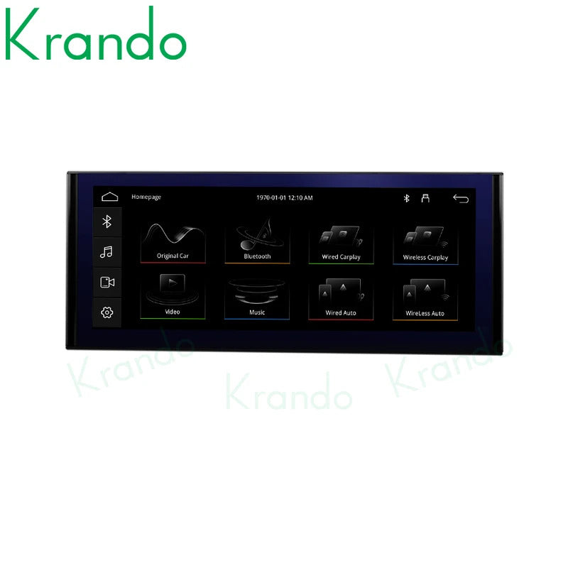 Krando 12.3 Inch Auto GPS Navigation Car Radio For AUDI A4/A4L/A5 2017-2020 Multimedia Player GPS Navigation CarPlay HD Touch