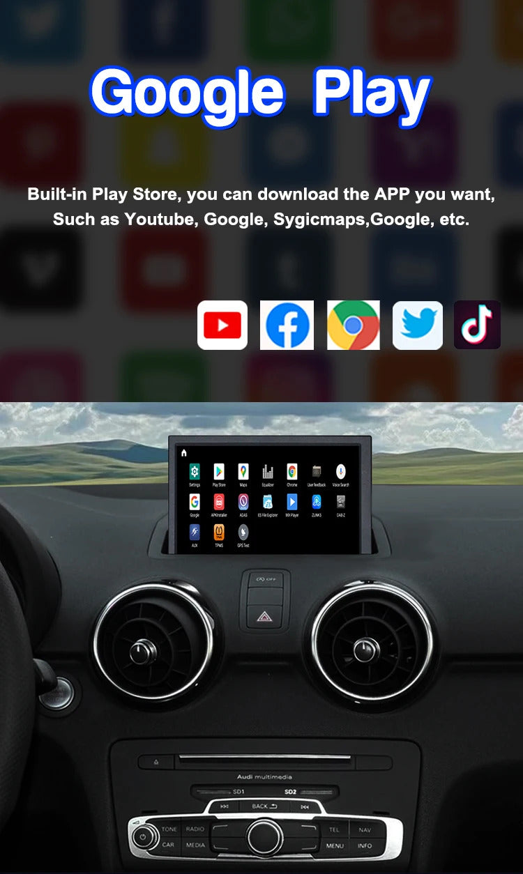 Krando 7 Inch Auto NBT System For AUDI A1 2010-2018 Stereo Multimedia Player GPS Navigation CarPlay