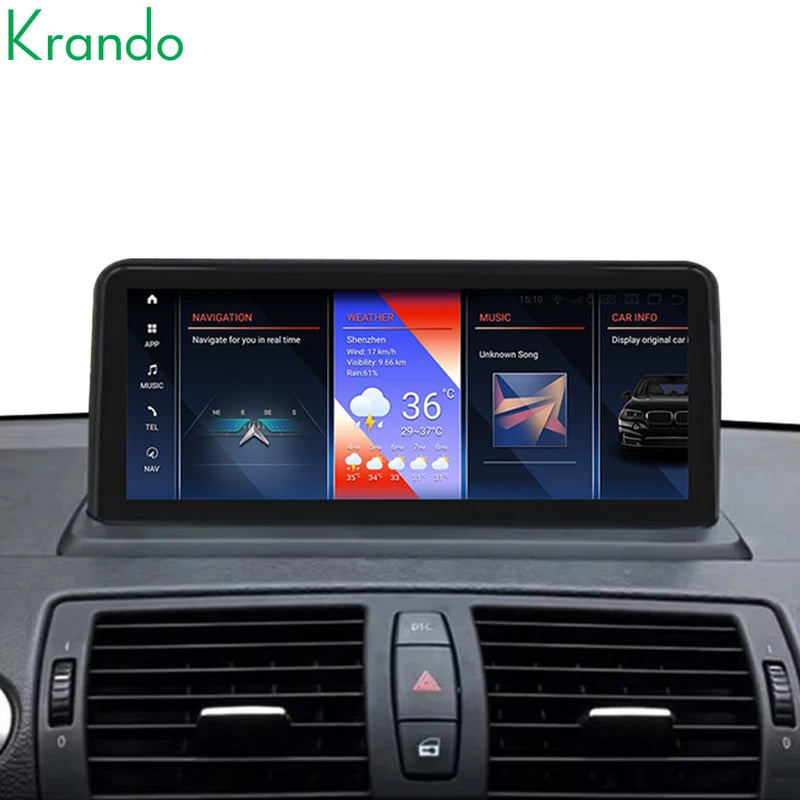 Krando 10.25 Inch Car Radio Android For BMW 1 seires E87/E81/E88/E87 Stereo Multimedia Player GPS Navigation CarPlay HD Touch