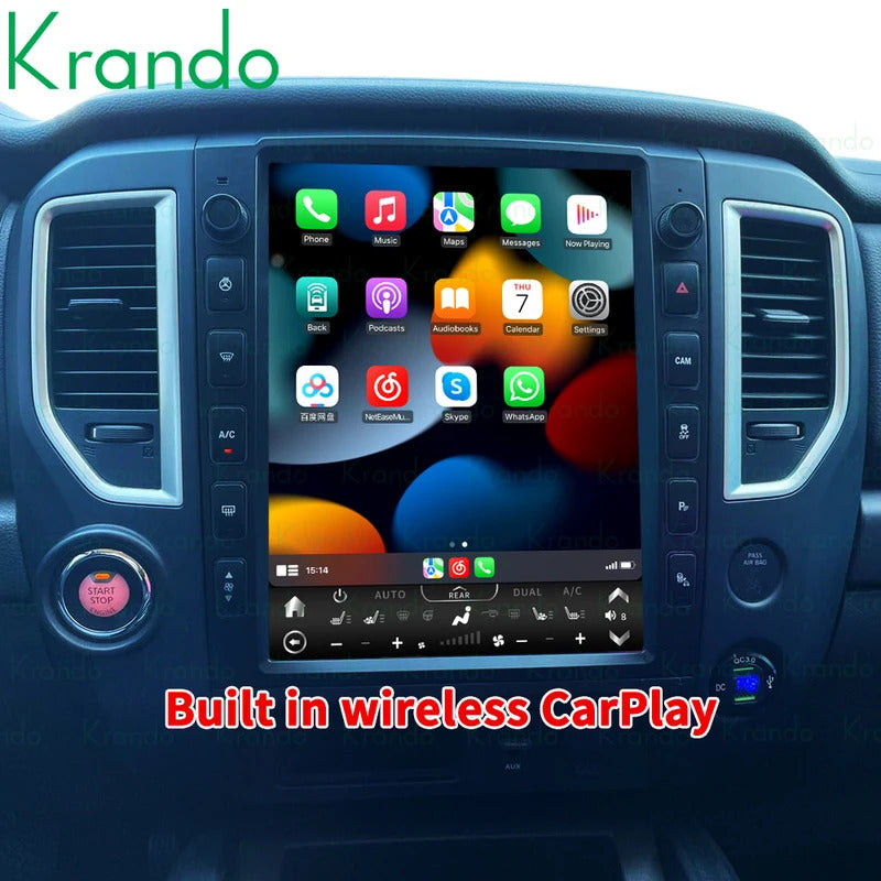 Krando 13''Telsa Auto Car Radio Android Carplay For Nissan Titan (XD) 2016-2019 Car Multimedia GPS 4G autoradio GPS Navigation