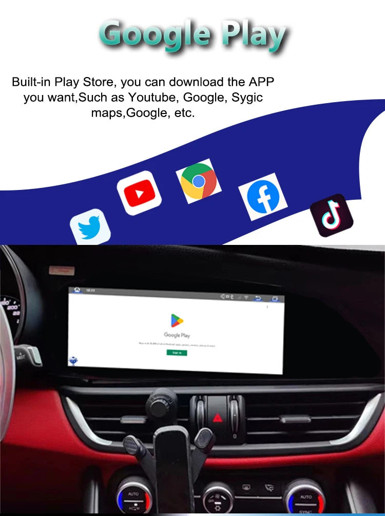 Krando 10.25" Android car navigation for Alfa Romeo Giulietta 2016-2024 car multimedia radio gps stereo wifi 4g carplay android auto