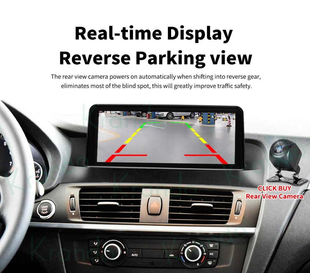 Krando 12.3'' Android Auto GPS Multimedia Video For BMW X3 X4 F25 F26 DVD Video Player Stereo Auto GPS Navigation
