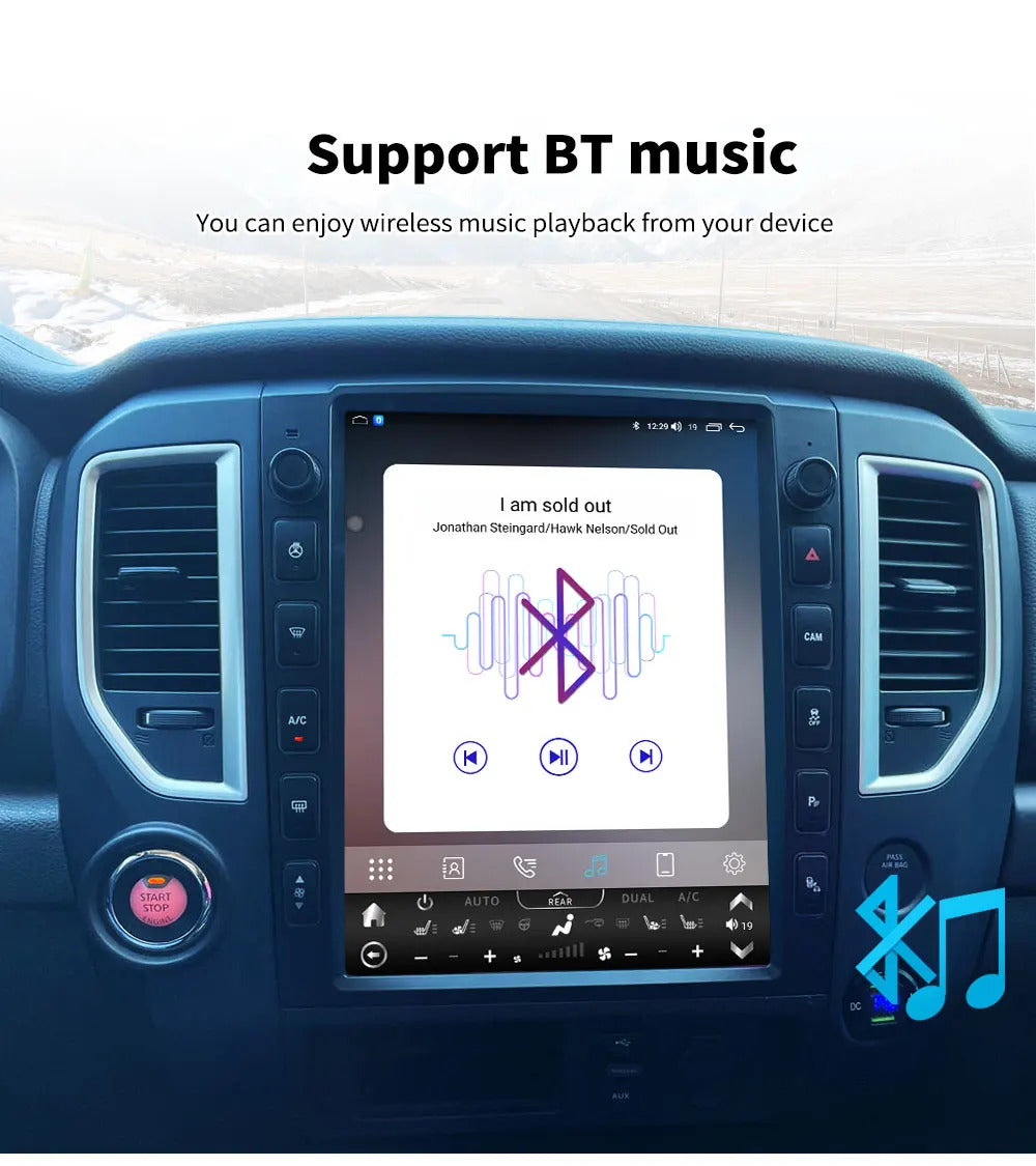 Krando 13''Telsa Auto Car Radio Android Carplay For Nissan Titan (XD) 2016-2019 Car Multimedia GPS 4G autoradio GPS Navigation