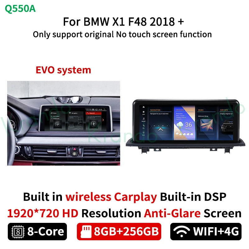 Krando 10.25'' Android Auto GPS NBT System For BMW X1 F48 2016-2018 Video Player Stereo Auto GPS Navigation