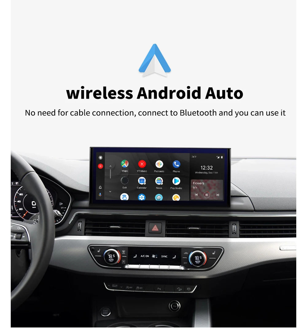 Krando 12.3 Inch Auto GPS Navigation Car Radio For AUDI A4/A4L/A5 2017-2020 Multimedia Player GPS Navigation CarPlay HD Touch