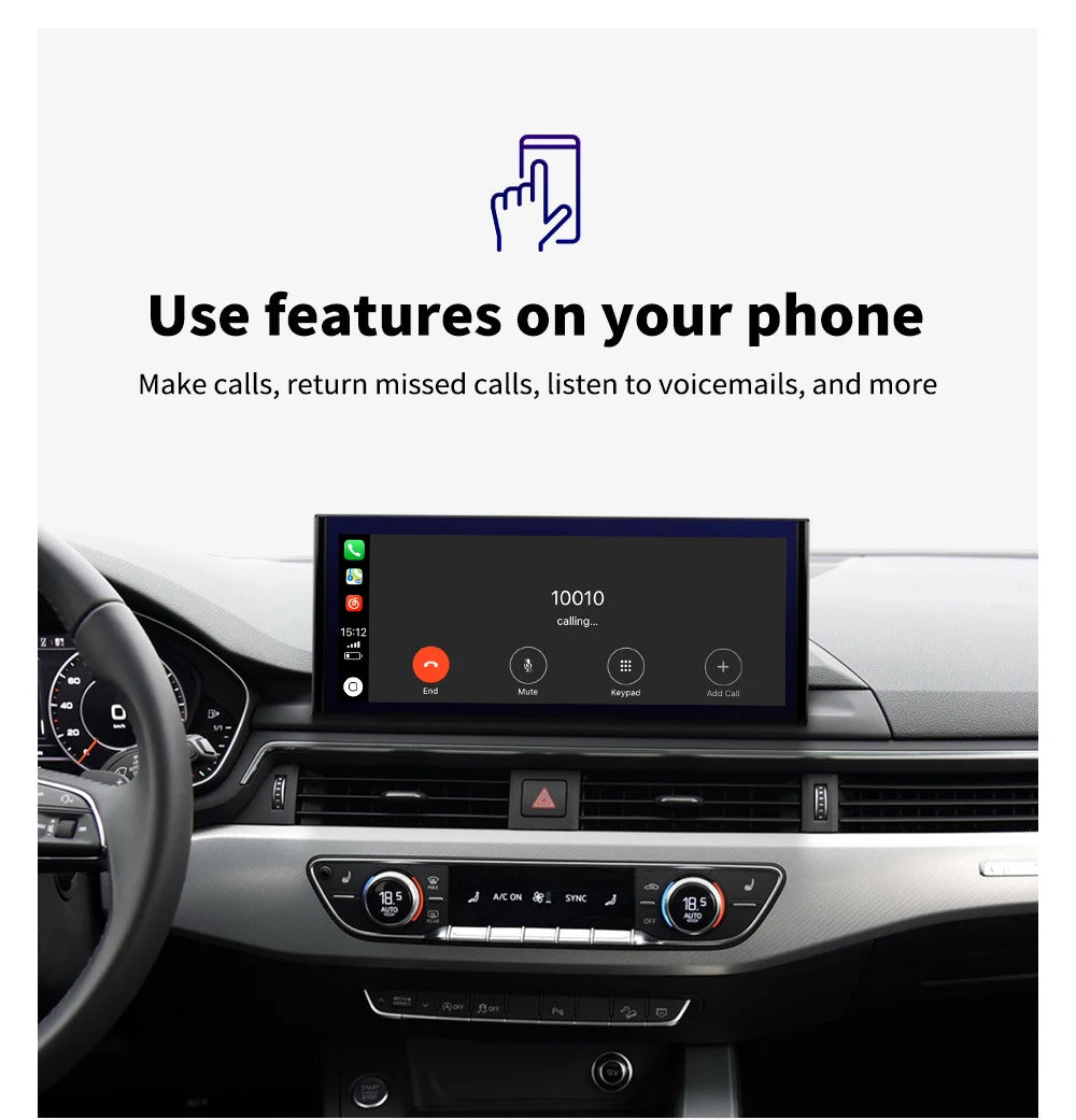 Krando 12.3 Inch Auto GPS Navigation Car Radio For AUDI A4/A4L/A5 2017-2020 Multimedia Player GPS Navigation CarPlay HD Touch