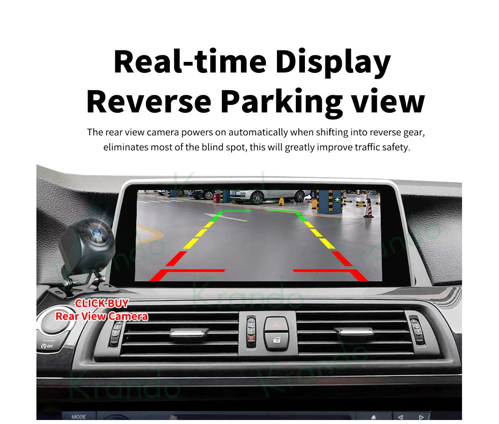 Krando 10.25 Inch Carplay Android For BMW 5 Series F07 GT 2011-2012 Stereo Multimedia Player GPS Navigation CarPlay HD Touch