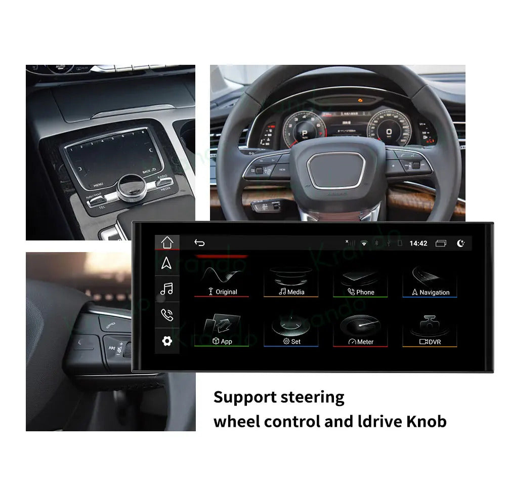 Krando 10.25 Inch Car Radio Android For Audi A1 2010-2018 Stereo Multimedia Player GPS Navigation CarPlay HD Touch Screen Head