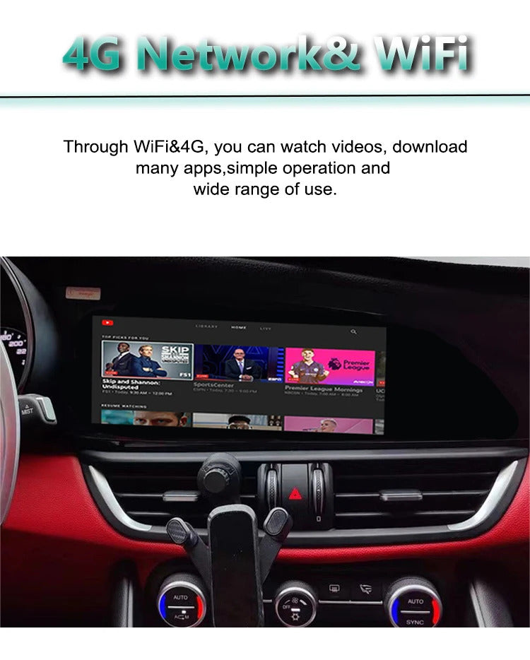 Krando 10.25" Android car navigation for Alfa Romeo Giulietta 2016-2024 car multimedia radio gps stereo wifi 4g carplay android auto