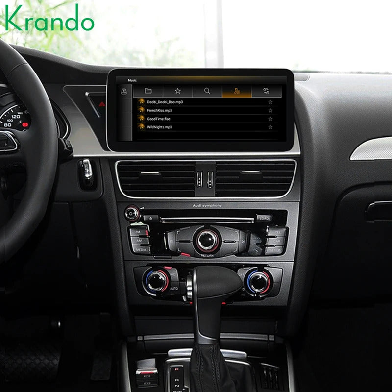 Krando 10.25 Inch Auto GPS Navigation For AUDI A4/A4L/A5 2009-2015 Stereo Multimedia Player GPS Navigation CarPlay Screen Head