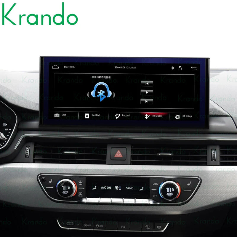 Krando 12.3 Inch Auto GPS Navigation Car Radio For AUDI A4/A4L/A5 2017-2020 Multimedia Player GPS Navigation CarPlay HD Touch
