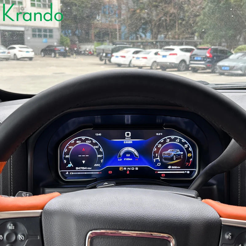 Krando 12.3'' Linux Upgrade Car Digital Cluster Instrument Cockpit for Chevrolet Silverado GMC Sierra 2013 - 2020 LCD Dashboard