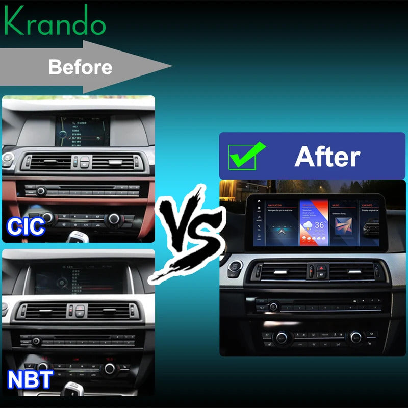 Krando 12.3'' Android Car Multimedia Radio For BMW 5 Series F10/F11 2011-2016 DVD Video Player Stereo Auto GPS Navigation