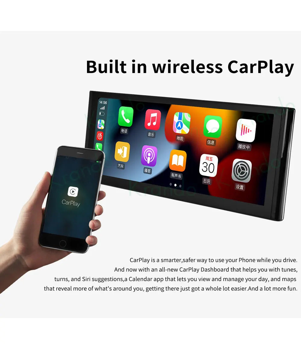 Krando 10.25 Inch Car Radio Android For Audi A1 2010-2018 Stereo Multimedia Player GPS Navigation CarPlay HD Touch Screen Head