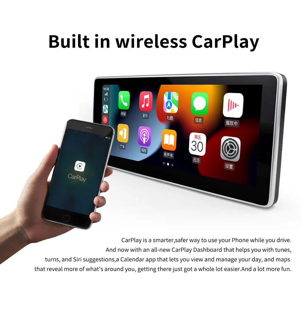 Krando 10.25 Inch Car Radio Android For AUDI Q2/Q2L 2018-2020 Stereo Multimedia Player GPS Navigation CarPlay Screen Head