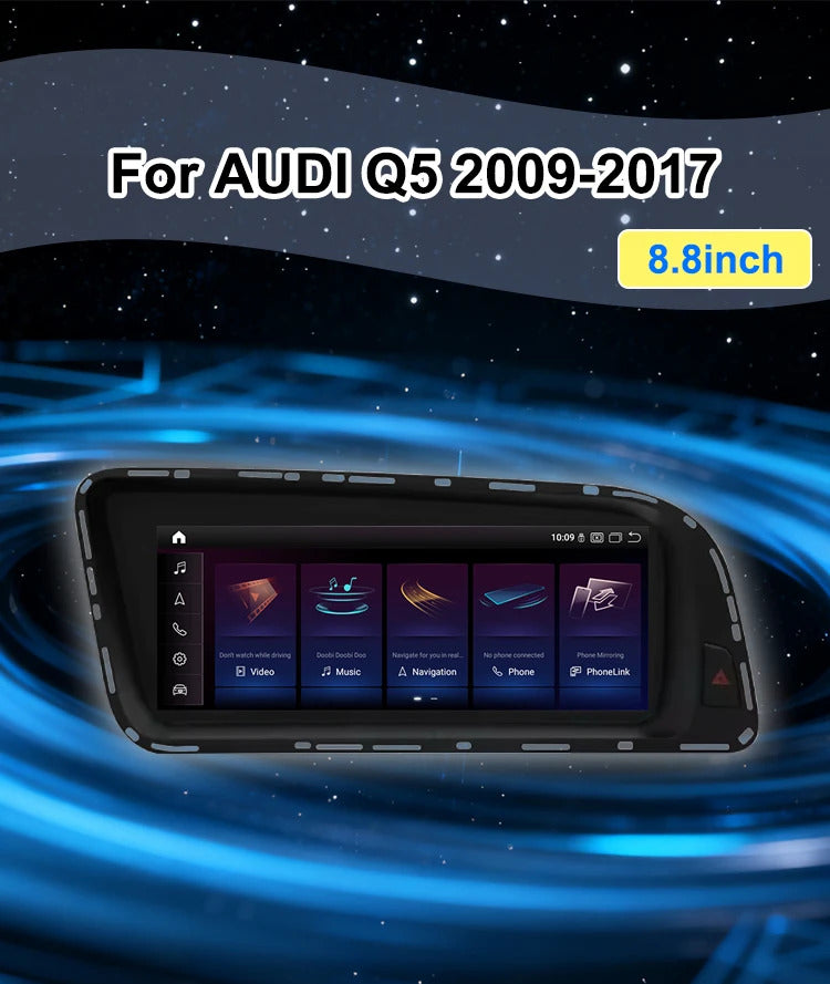 Krando 8.8'' Car Radio Auto GPS Carplay Android For AUDI Q5 2009-2017 Car Multimedia GPS 4G autoradio