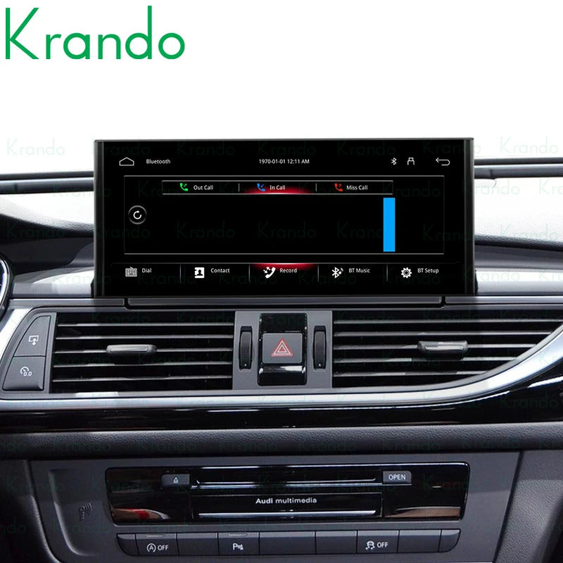 Krando 10.25 Inch DVD Auto Carplay Android Auto Radio For AUDI A6/A6L/A7 2012-2018 CarPlay HD Touch Screen Head