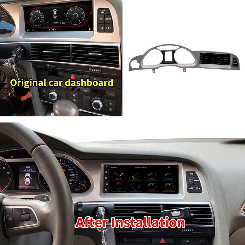 Krando 8.8 Inch Navigation Car Radio For AUDI A6 A6L 2005-2009 Car Multimedia Player Support Wireless Apple Carplay 4g Wireless