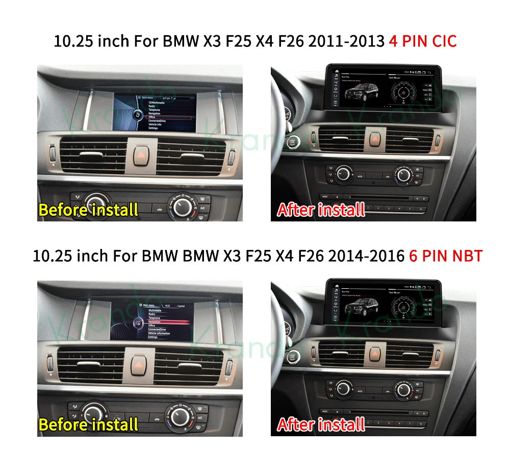 Krando 10.25 inch Android Auto NBT System Car Radio Car Multimedia for BMW X3 G01 2018 GPS Stereo Screen LHD
