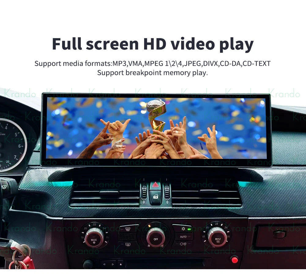 Krando 14.9'' Auto NBT Screen Android Car Radio For BMW 5 Series E60 2005-2012 Video Player Stereo Carplay 5G