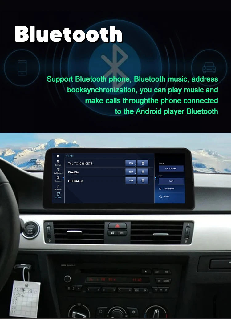 Krando 12.3'' Car Rad DVD Android For BMW 3 SeriesE90/E91/E92/E93/M3 2005-2012 Car Multimedia GPS 4G autoradio Player Stereo