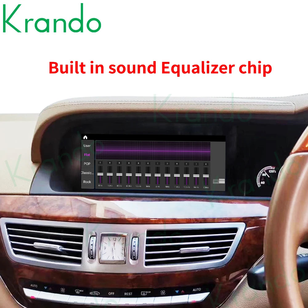 Krando 10.25'' car head unit For Mercedes Benz S Class W221 W216 2005-2013 radio gps stereo multimedia navigation system carplay android auto right hand drive