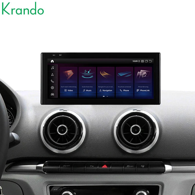 Krando 12.3 Inch Android Auto Radio Screen For AUDI A3 2013-2020 CarPlay HD Touch Screen Head