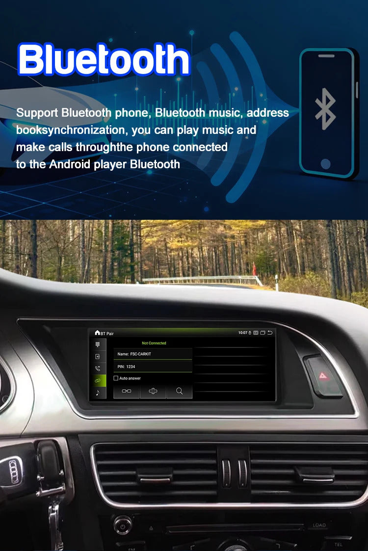 Krando 8.8 Inch Navigation Car Radio Android Auto NBT For AUDI A4/A4L/A5 2013-2016 Carplay 4g Wireless Touch Screen Head Unit