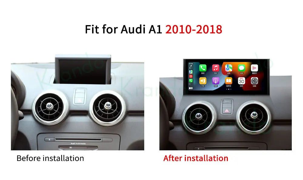 Krando 10.25 Inch Car Radio Android For Audi A1 2010-2018 Stereo Multimedia Player GPS Navigation CarPlay HD Touch Screen Head