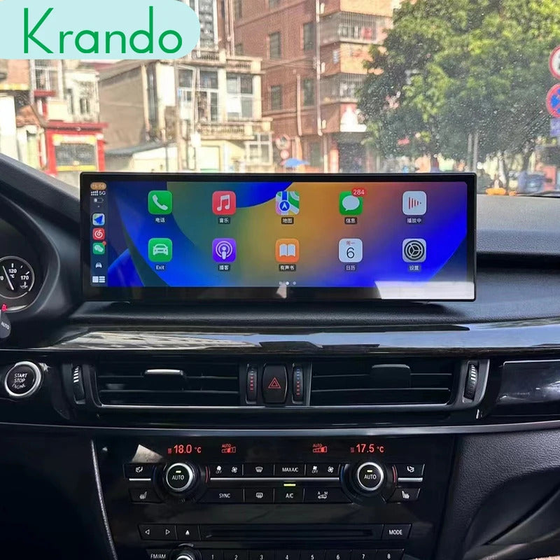 Krando 14.9'' Car Multimedia 4G autoradio Carplay Car Radio for BMW X5 X6 E70 E71 2007 - 2009 Navigation GPS Stereo Screen LHD