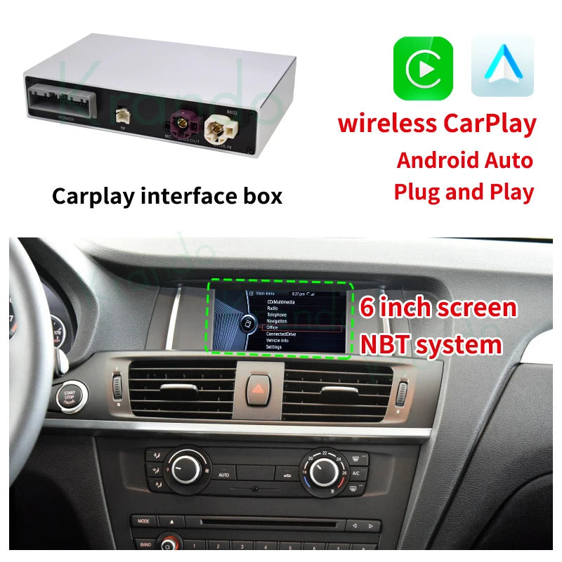 Krando 8.8'' Multimedia Video Android Auto GPS For BMW X3 F25 X4 F26 2011-2022 DVD Video Player Stereo Auto GPS Navigation