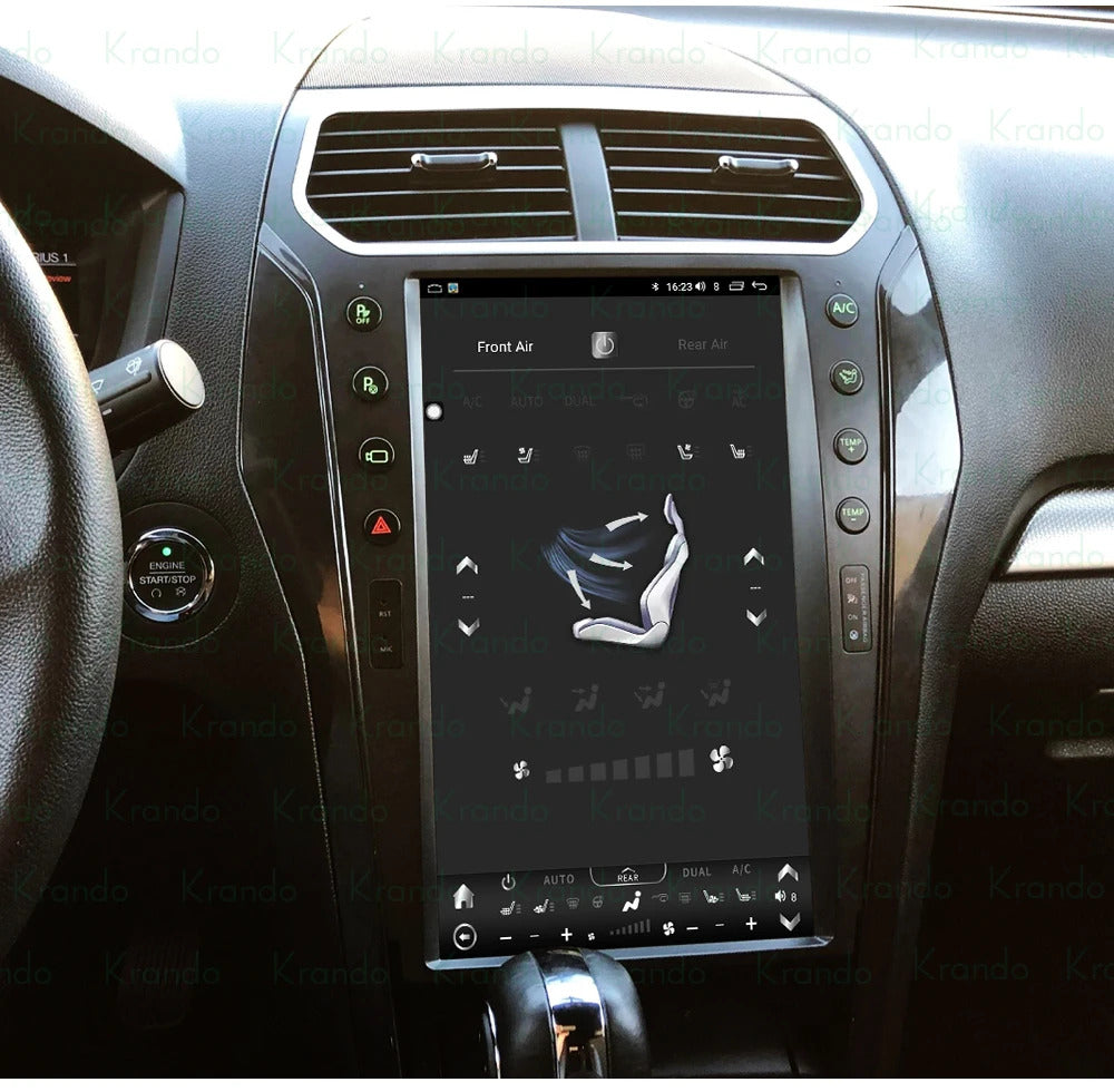 Krando 13.6'' Telsa style verticial screen car radio For Ford Explorer 2011-2020 android navigation multimedia system wifi 4g carplay android auto