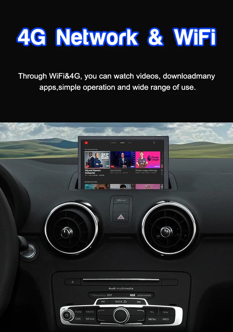 Krando 7 Inch Auto NBT System For AUDI A1 2010-2018 Stereo Multimedia Player GPS Navigation CarPlay