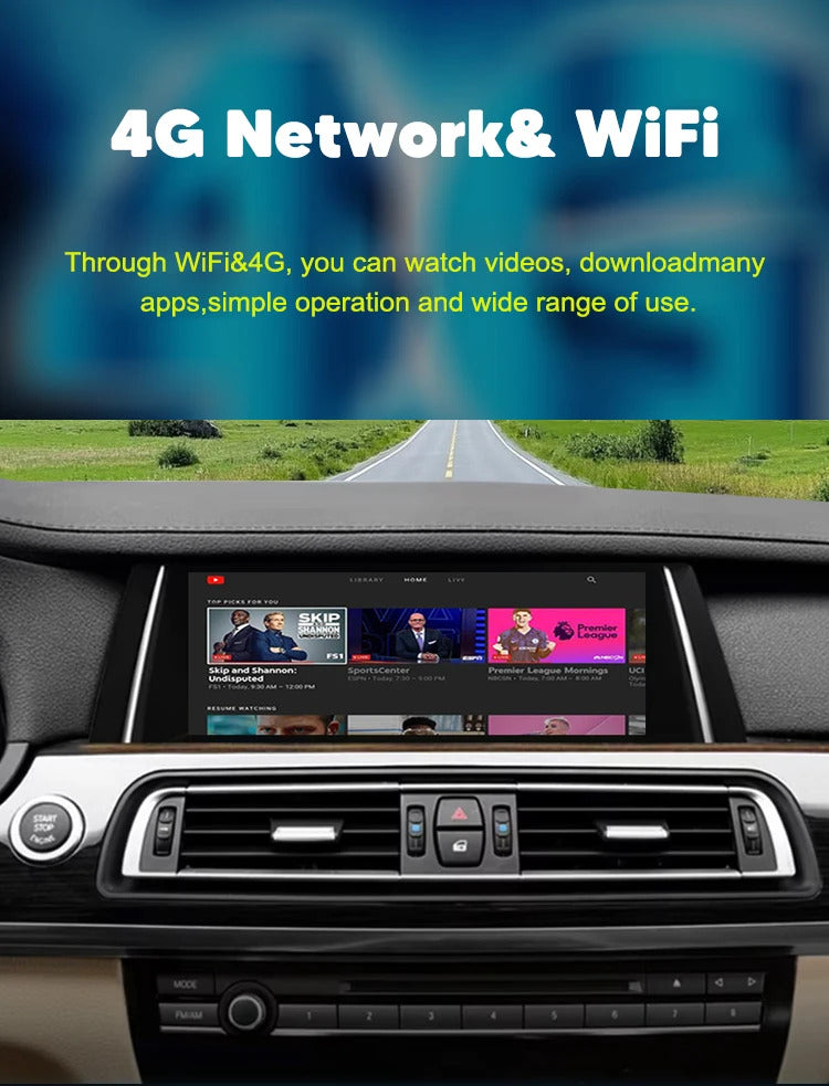 Krando 10.25'' Carplay Car Radio Android For BMW 7 Series F01 F02 2009-2015 Car Multimedia GPS 4G autoradio