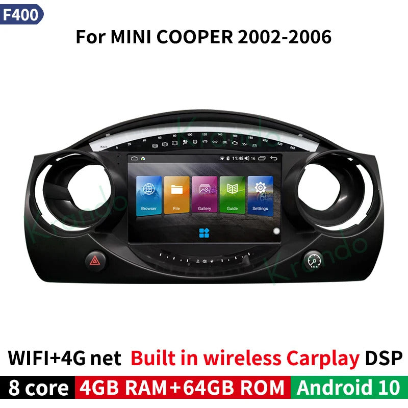 Krando 7 Inch Android Multimedia For BMW Mini Cooper R50 R52 R53 2000-2007 Auto Radio Stereo Head Unit GPS Navigation