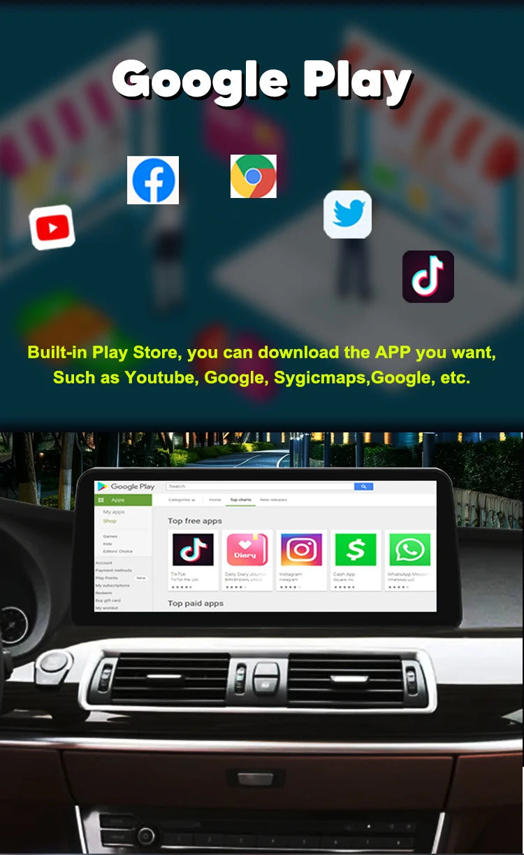 Krando 12.3'' Android Car Radio For BMW 5 Series F07 GT 2011-2018 Car Multimedia GPS 4G autoradio Player Stereo