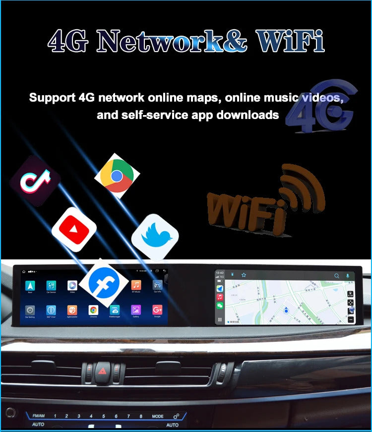 Krando 22'' Multimedia Video Android Auto GPS For BMW X5 F15 F85 X6 F16 X6M 2014-2018 Video Player Stereo Auto GPS Navigation