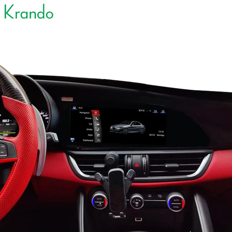 Krando 10.25" Android car navigation for Alfa Romeo Giulietta 2016-2024 car multimedia radio gps stereo wifi 4g carplay android auto