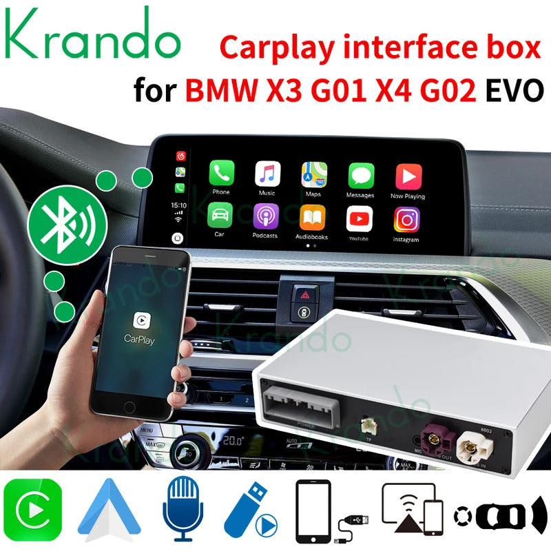 Krando 8.8'' Multimedia Video Android Auto GPS For BMW X3 F25 X4 F26 2011-2022 DVD Video Player Stereo Auto GPS Navigation