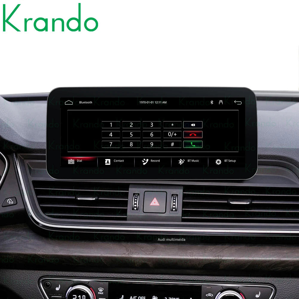 Krando 12.3 Inch Auto GPS Navigation Car Radio For AUDI A4/A4L/A5 2017-2020 Multimedia Player GPS Navigation CarPlay HD Touch