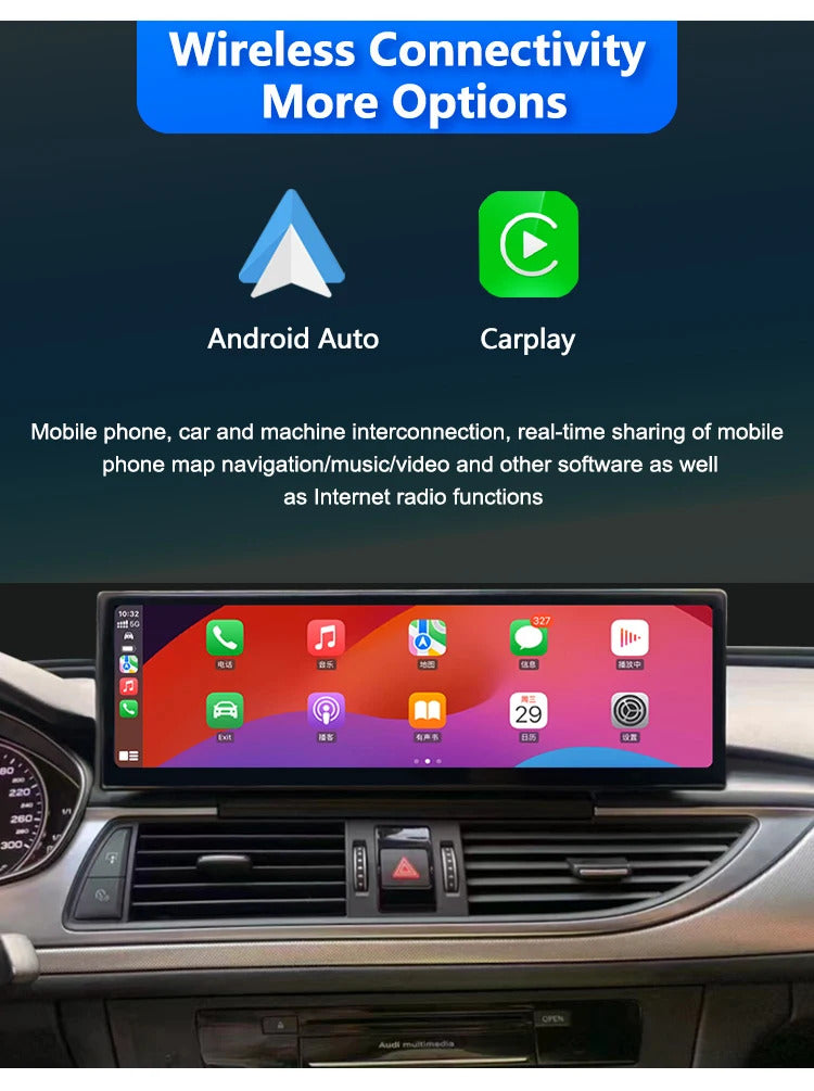 Krando 14.9 Inch Auto NBT System For AUDI A6/A6L/A7 2012 Stereo Multimedia Player GPS Navigation CarPlay HD Touch Screen Head