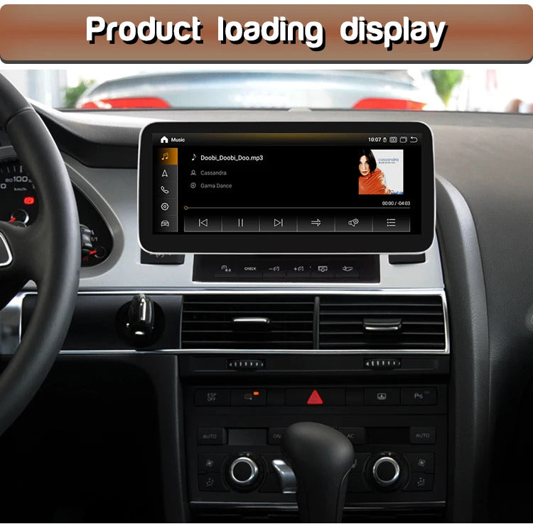 Krando 10.25 Inch DVD Auto Carplay Android Auto Radio For AUDI A6 A6L 2005-2011 CarPlay HD Touch Screen Head