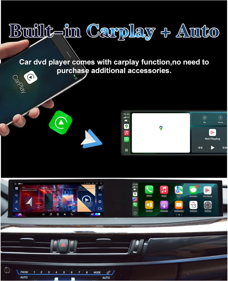 Krando 22'' Multimedia Video Android Auto GPS For BMW X5 F15 F85 X6 F16 X6M 2014-2018 Video Player Stereo Auto GPS Navigation