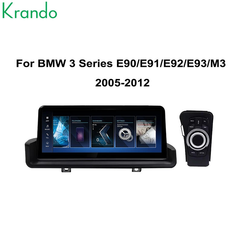 Krando 10.25''Telsa DVD Car Auto Radio Android For BMW 3 SeriesE90/E91/E92/E93/M3 Car Multimedia GPS 4G autoradio Player Stereo